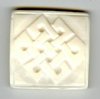 1 28x6mm White Carved 3-Hole Worked on Bone