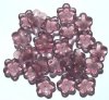 25 5x16mm Amethyst Cupped Flowers