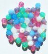 50 6mm Faceted Milky Opal Mix Beads