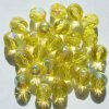 25 8mm Faceted Transparent Jonquil AB Beads