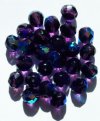 25 8mm Faceted Transparent Tanzanite AB Beads