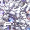 100 6mm Round Transparent Crystal Light Vitrail Glass Beads