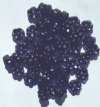 50 8x4mm Tanzanite Glass Flower Beads 