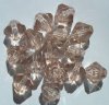 15 20mm Acrylic Faceted Bicone Beads - Champagne
