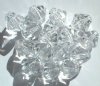 15 20mm Acrylic Faceted Bicone Beads - Crystal