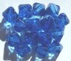 15 20mm Acrylic Faceted Bicone Beads - Sapphire