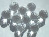 10 21x20mm Faceted Round Acrylic Crystal Drop