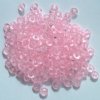 200 3x6mm Faceted Acrylic Rondelle Beads - Transparent Pink