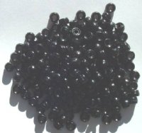 200 4x6mm Black Acrylic Crow Beads