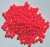 200 5mm Round Acrylic Opaque Red Beads
