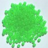 200 5mm Round Acrylic Transparent Bright Green Beads