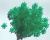 100 5x12mm Acrylic Holiday Green Paddle Wheels