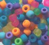 100 6x9mm Matte Multi Mix Crow Beads