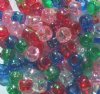 100 6x9mm Transparent AB Multi Mix Crow Beads