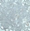 100 6x9mm Transparent Crystal Acrylic Crow Beads