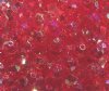 100 8mm Acrylic Faceted Red AB
