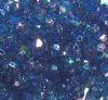 100 8mm Acrylic Faceted Sapphire AB