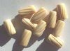 10 12x6mm Antiqued Carved Swirled Tube Worked on Bone