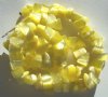 16 Inch Strand of Fiber Optic Yellow Chips