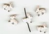 1 13x13mm Ceramic Rabbit Bead