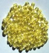 100 4mm Faceted Light Jonquil Beads