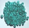 100 4mm Faceted Light Turquoise Beads