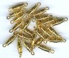 25 16x4mm Gold Plated Barrel Screw Clasps