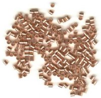 100 1.5x1.5mm Bright Copper Crimp Tubes