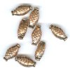 8 13x6mm Hammered Antique Copper Oval Metal Beads