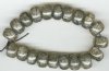 20 10x14mm Crackle Translucent Smoke Topaz Resin Rondelles