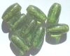 8 26x13mm Olive Crackle Oval Resin Beads