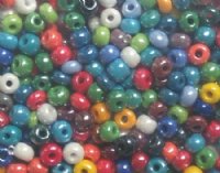 50g 2/0 Opaque Lustre Mix Seed Beads