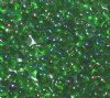 25 grams of 3x7mm Transparent Green AB Farfalle Seed Beads