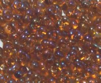 25 grams of 3x7mm Transparent Topaz AB Farfalle Seed Beads