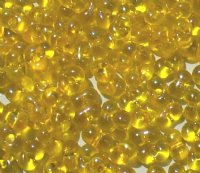 25 grams of 3x7mm Transparent Yellow AB Farfalle Seed Beads