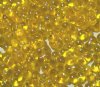 25 grams of 3x7mm Transparent Yellow AB Farfalle Seed Beads