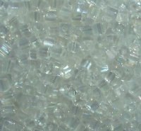 50g 3x3mm Crystal AB Tiny Cube Beads