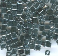 50g 3x3mm Gunmetal Tiny Cube Beads
