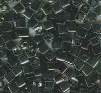 50g 3x3mm Black Tiny Cube Beads
