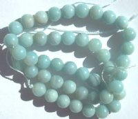 16 inch strand of 8mm Round Amazonite Beads
