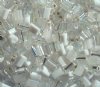 50g 5x4x2mm White and Clear Multi Mix Tile Beads