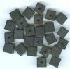 25 10mm (2mm Hole) Black Cube Wood Beads