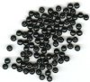 100 6mm Black Round Wood Beads