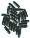 25 25x6mm Black Pipe Worked on Bone Beads