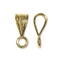 10 15x5.5mm Gold Plated Triangle Bail