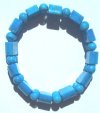 Howlite Turquoise Half Moon Bracelet