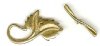 1 20mm Anit-Tarnish Brass Leaf Toggle