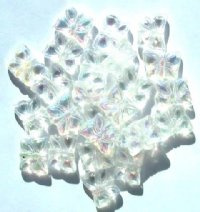 25 12mm Crystal AB Butterfly Beads