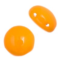 22, 8mm Opaque Orange Glass Candy Beads