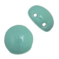 22, 8mm Opaque Turquoise Glass Candy Beads